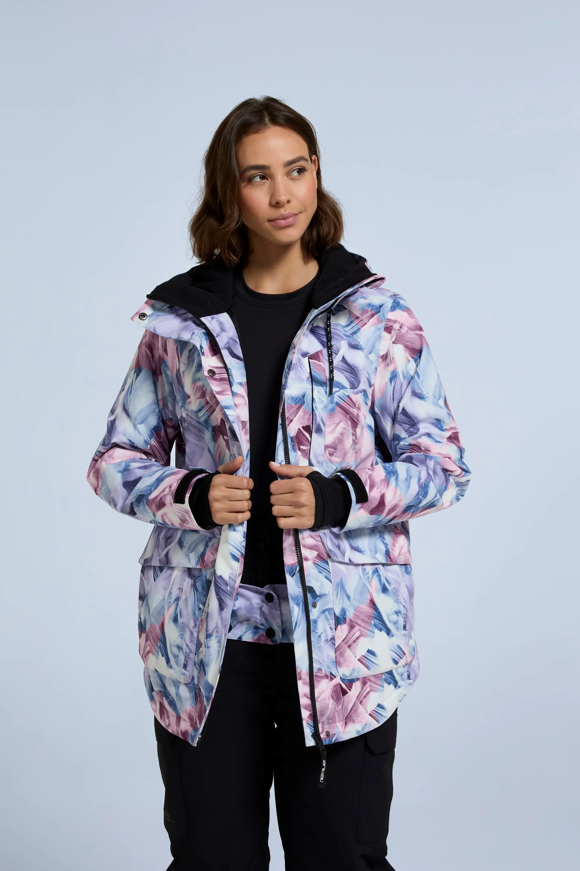 Tignes chaqueta de nieve estampada para mujer