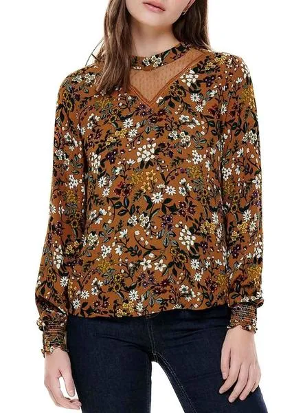 top only naomi marron para mujer