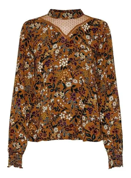 top only naomi marron para mujer