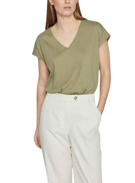 Top Vila Visyma Verde Para Mujer