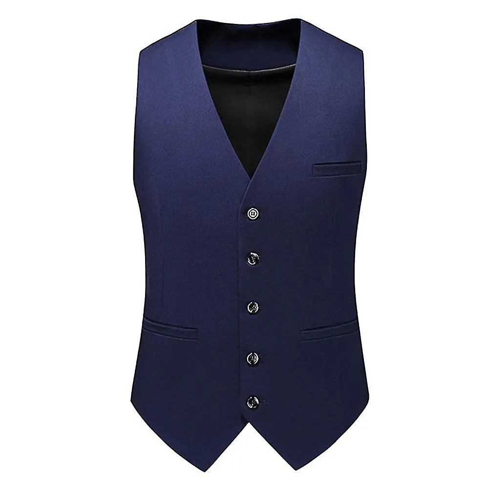 Traje de 3 piezas para hombre Esmoquin slim fit con un botón, pantalones de chaleco de chaqueta para fiesta, boda y negocios