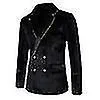 Traje de terciopelo de 2 piezas para hombre Cena Prom Party Blazer
