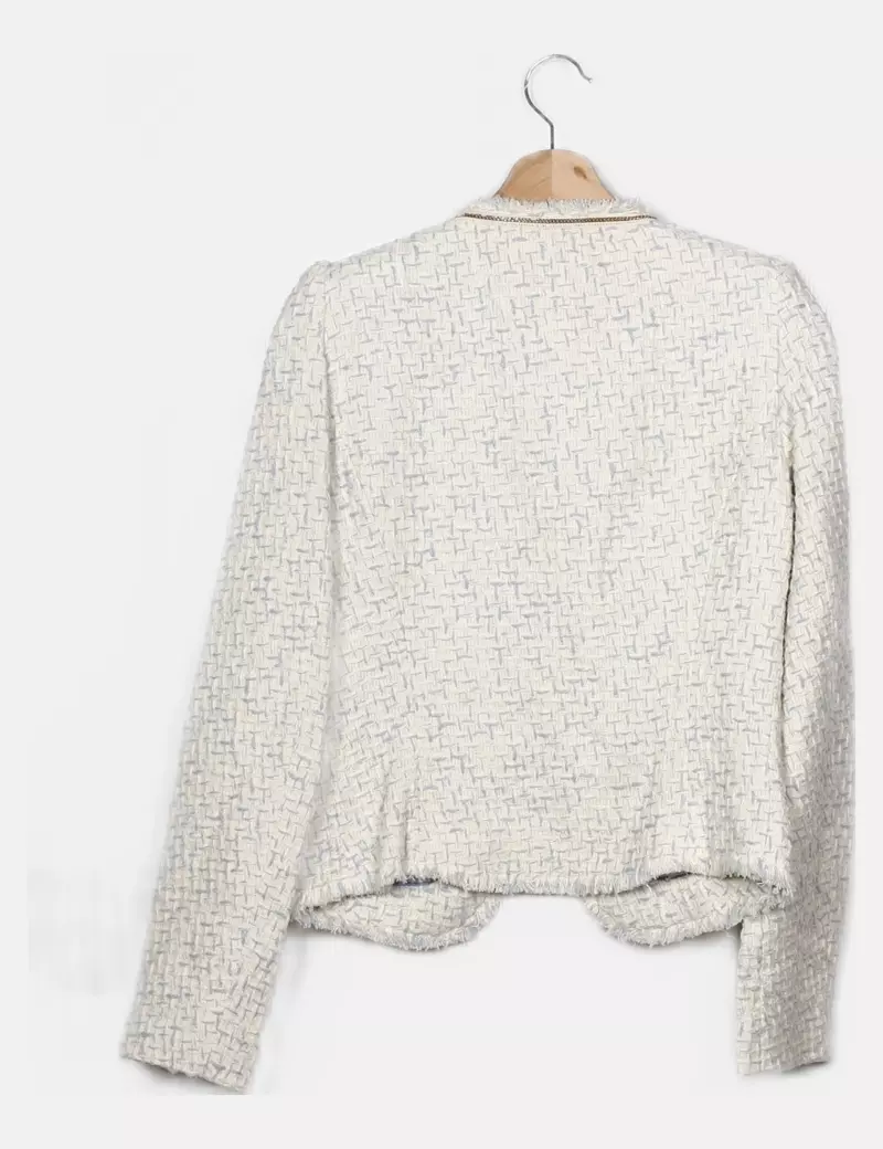 Uterqüe Chaqueta hilo bicolor con cadena