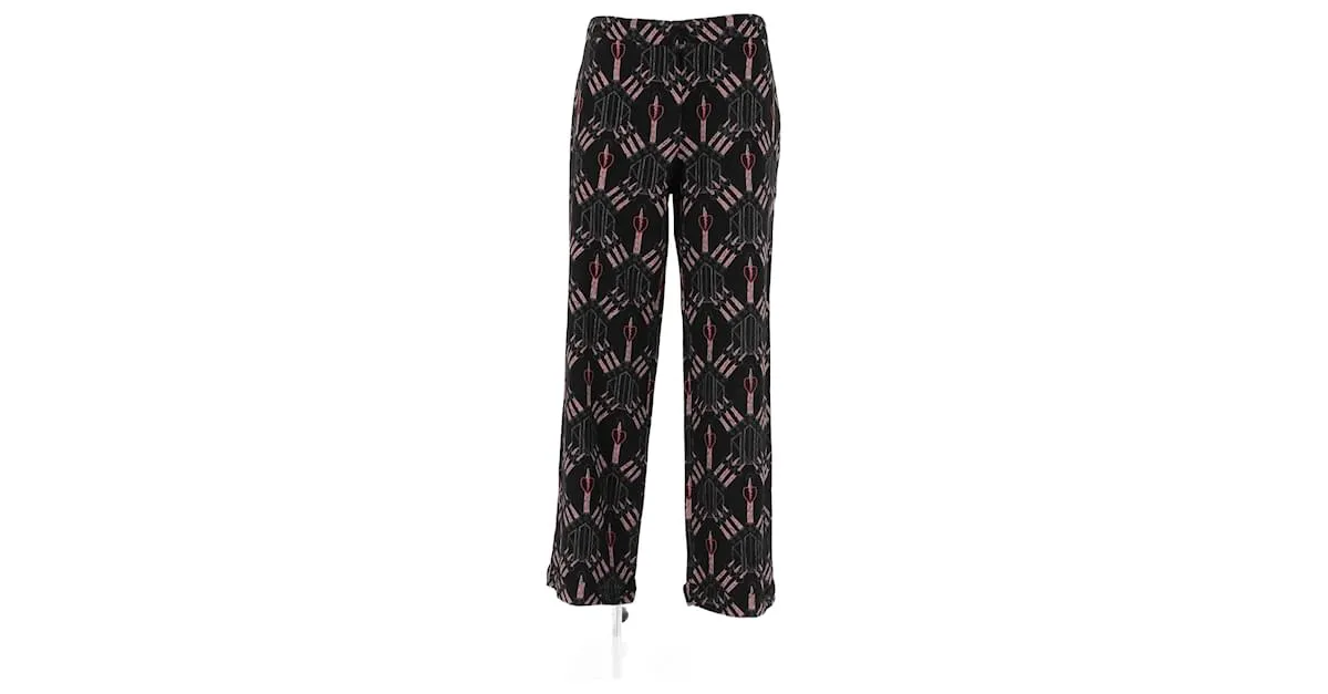 VALENTINO GARAVANI Pantalón T.Seda M Internacional Negro 