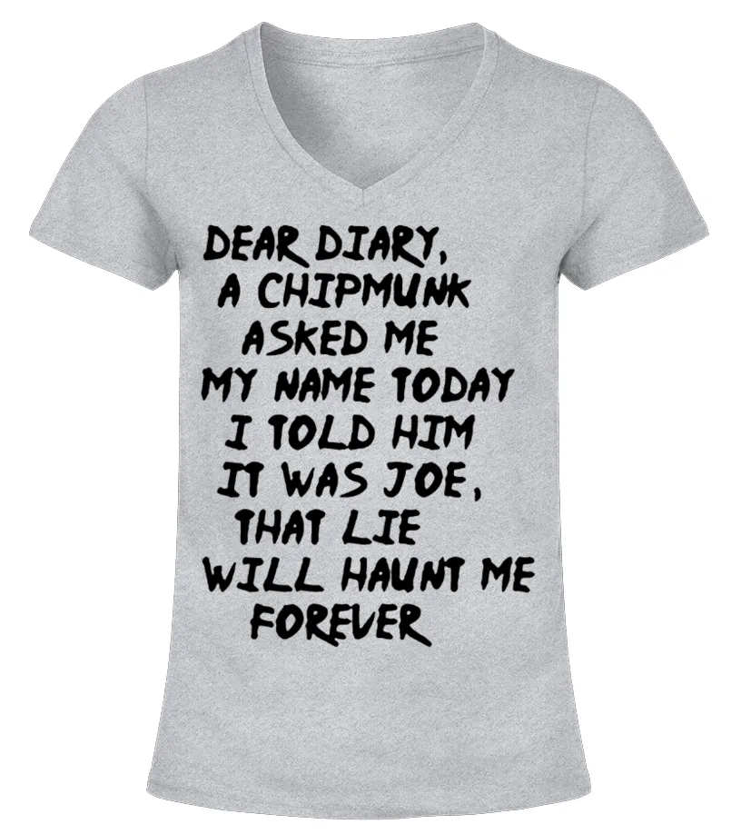 VAMPIRE DIARIE CHIPMUNK FANS CLOTHING Camiseta cuello pico Mujer