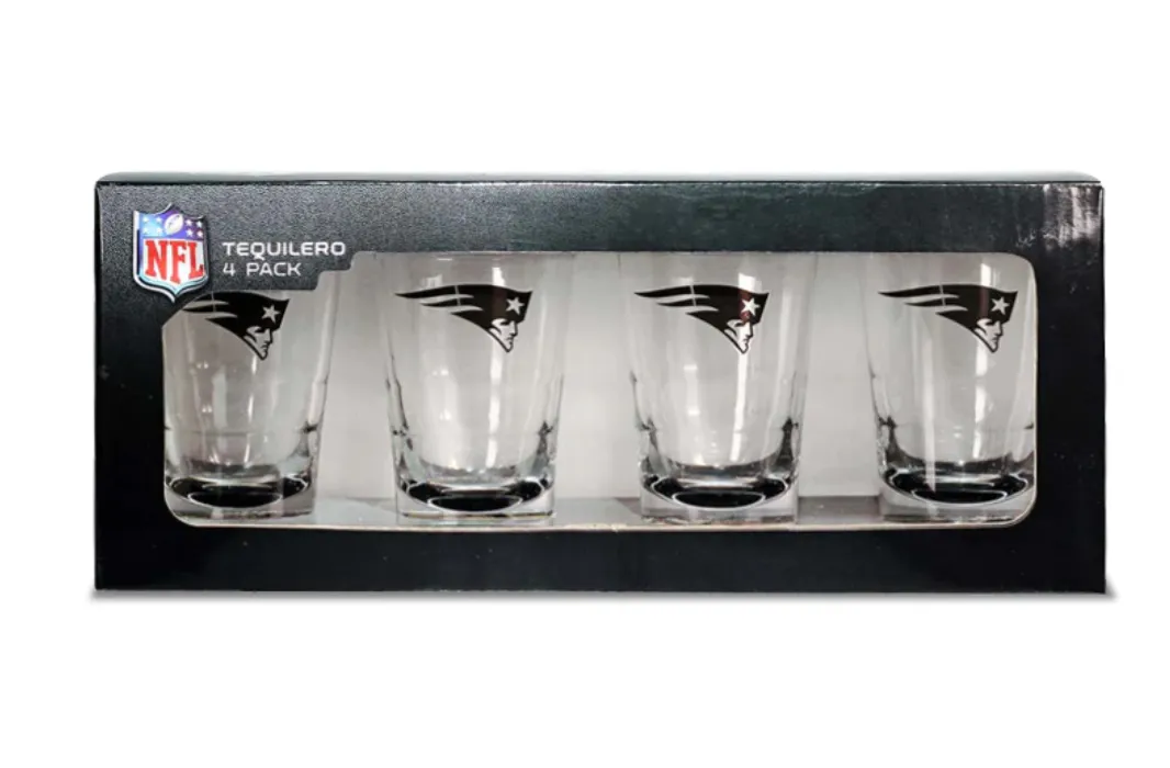 Vaso Set Tequilero (4Pzas) NFL 22 Patriots