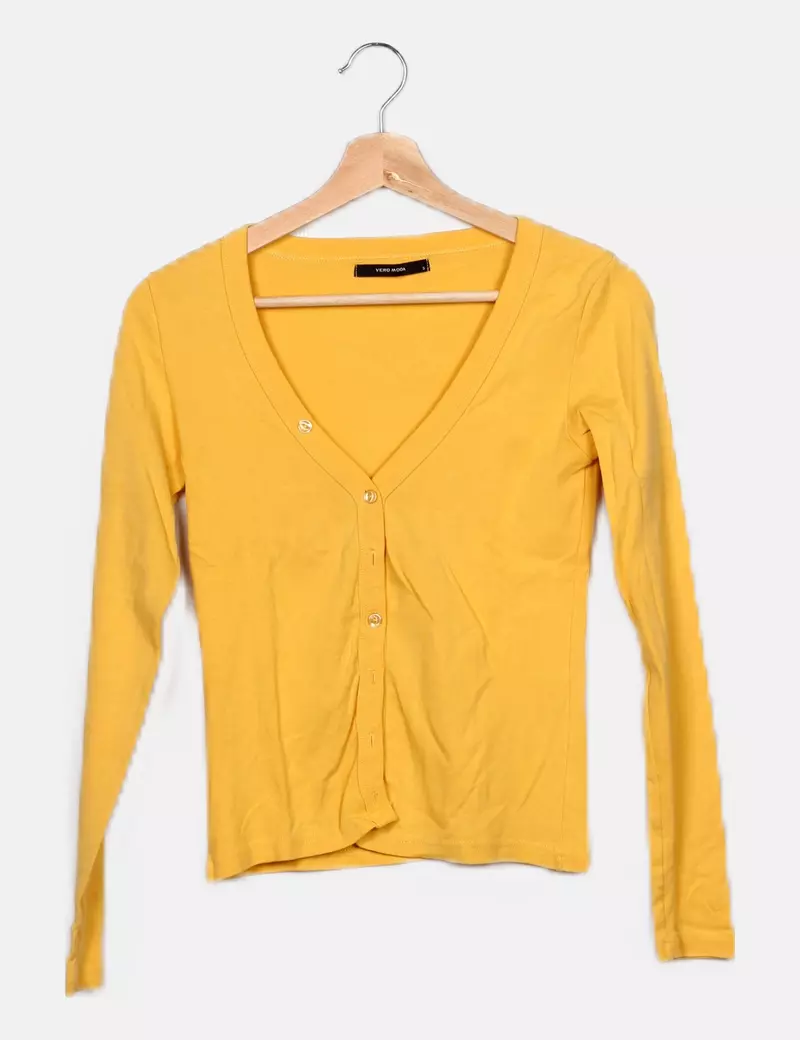 Vero Moda Chaqueta amarilla botones