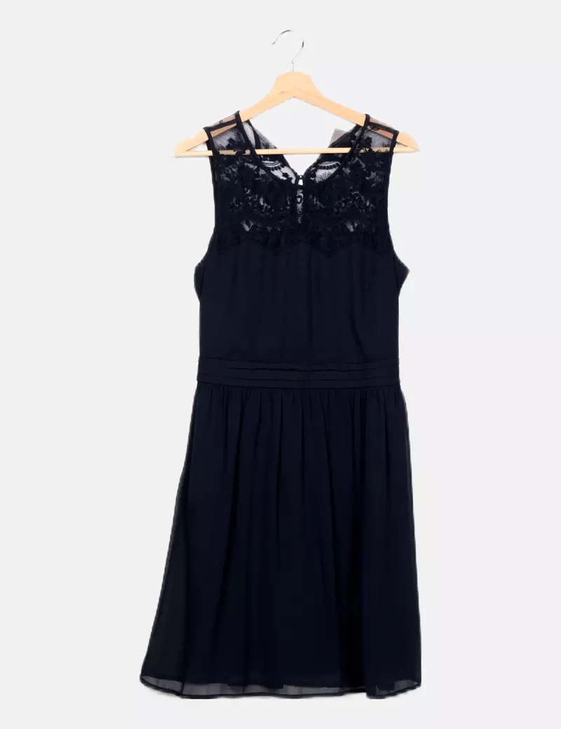 Vero Moda Vestido azul marino fluido