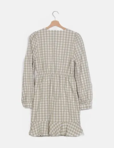 Vero Moda Vestido cuadro vichy