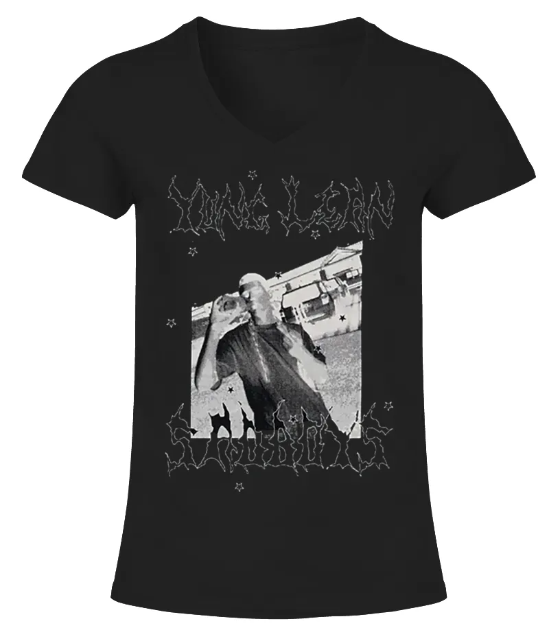 Yung Lean Merch Camiseta cuello pico Mujer