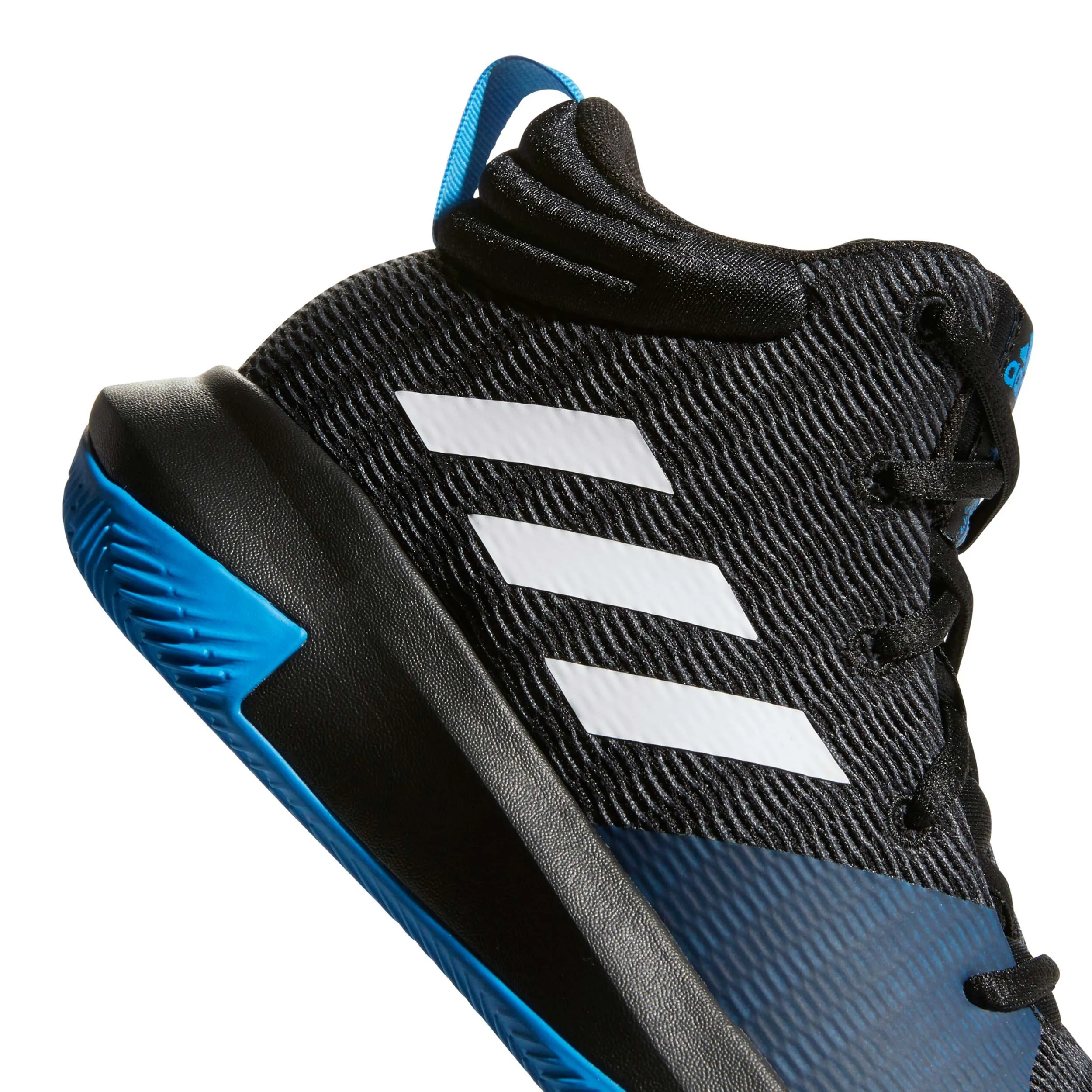 Zapatillas Básquetbol Niño Adidas Pro Elevate Negra/Celeste