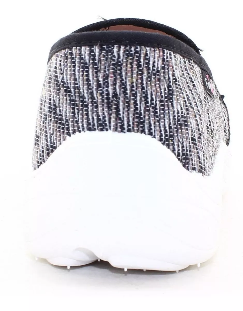 Zapatillas Dama Mujer Pancha Jaspeada Elasticos 490 Carg