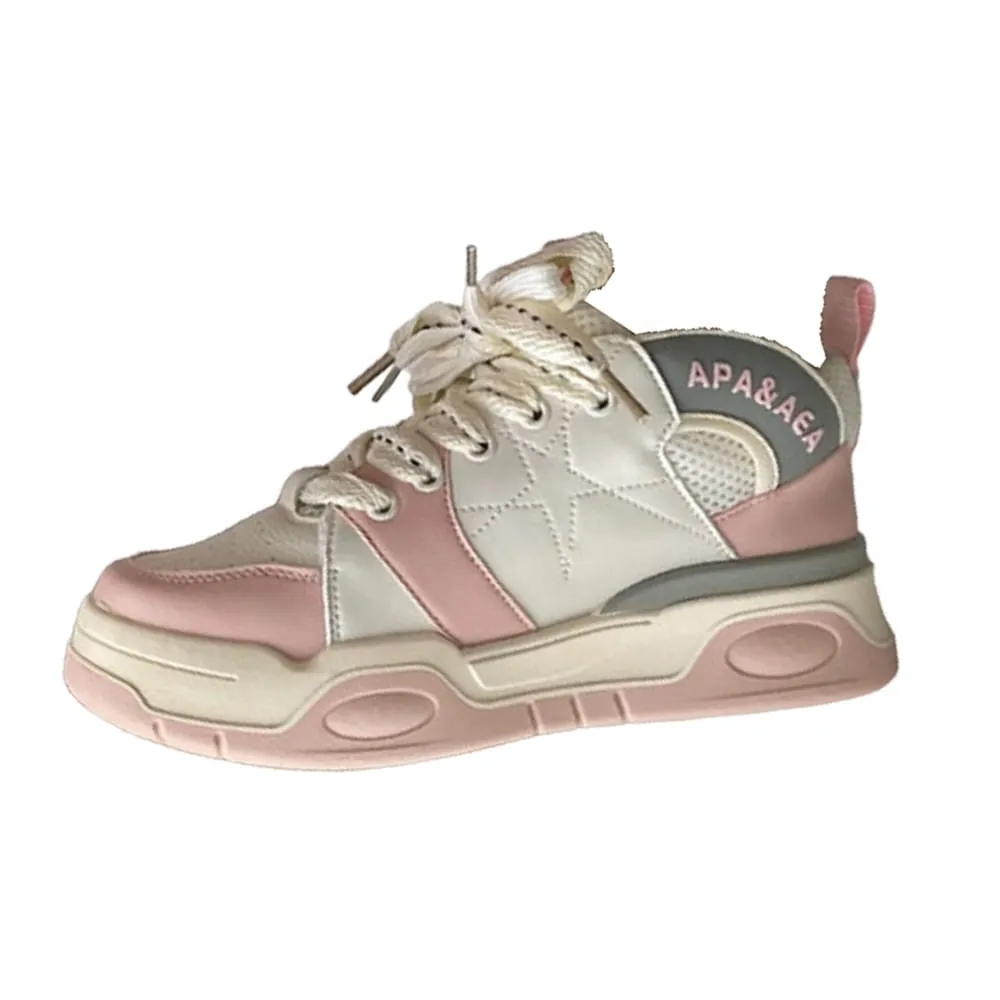 ZAPATILLAS PIC RUNNER 202271 TALLA 36US CREMA CON ROSADO PARA MUJER