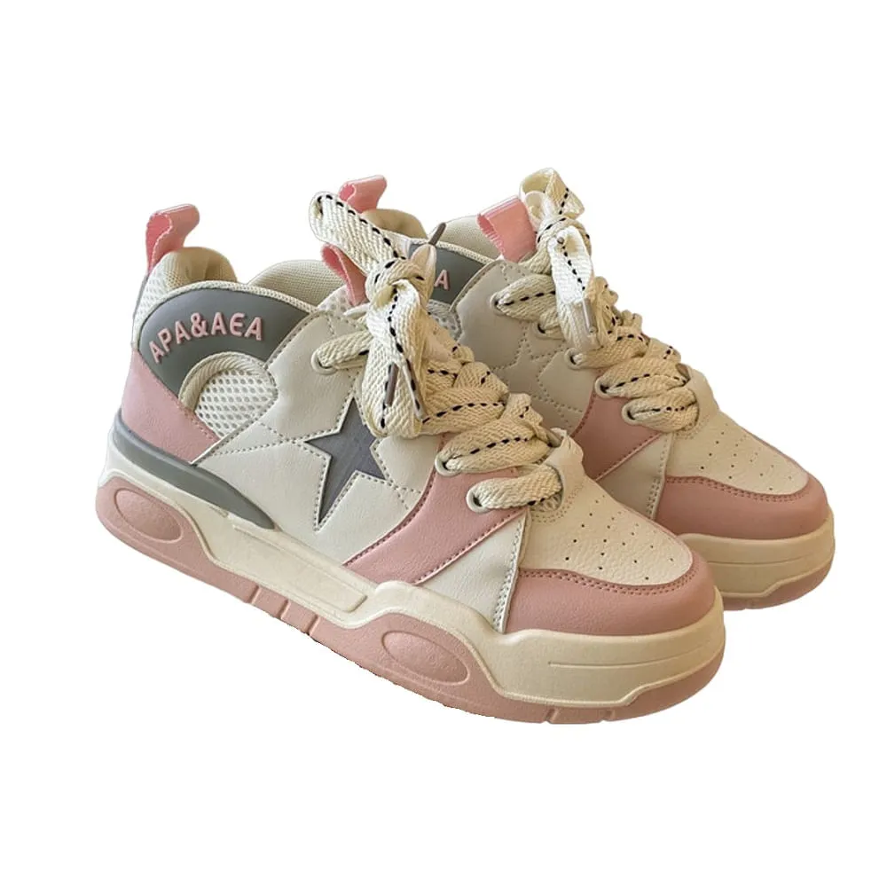 ZAPATILLAS PIC RUNNER 202271 TALLA 36US CREMA CON ROSADO PARA MUJER