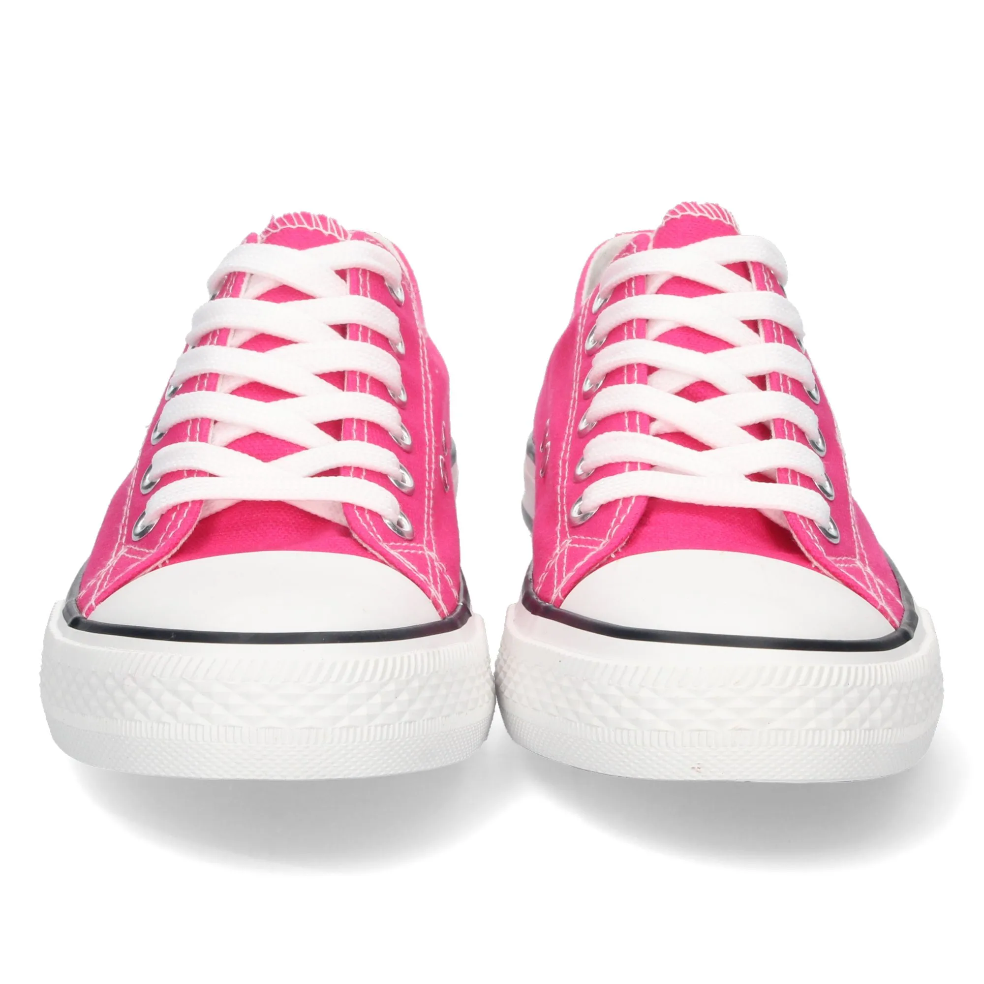 ZAPATILLAS PLANAS CóMODAS ESTILO BAMBA LONA MUJER FUCSIA FG2913