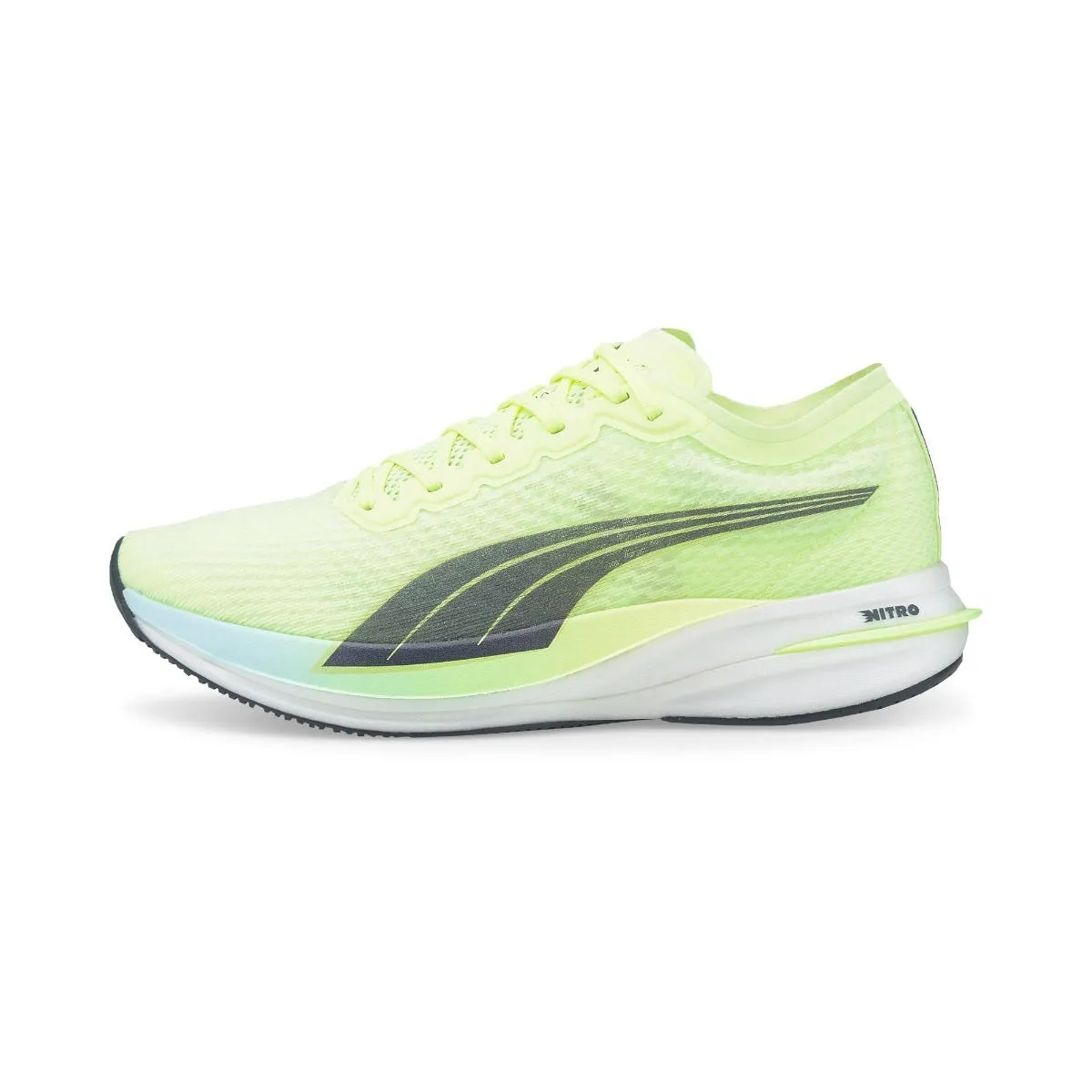 ZAPATILLAS RUNNING HOMBRE PUMA DEVIATE NITRO FIZZY LIGHTDARK SLATE AMARILLA