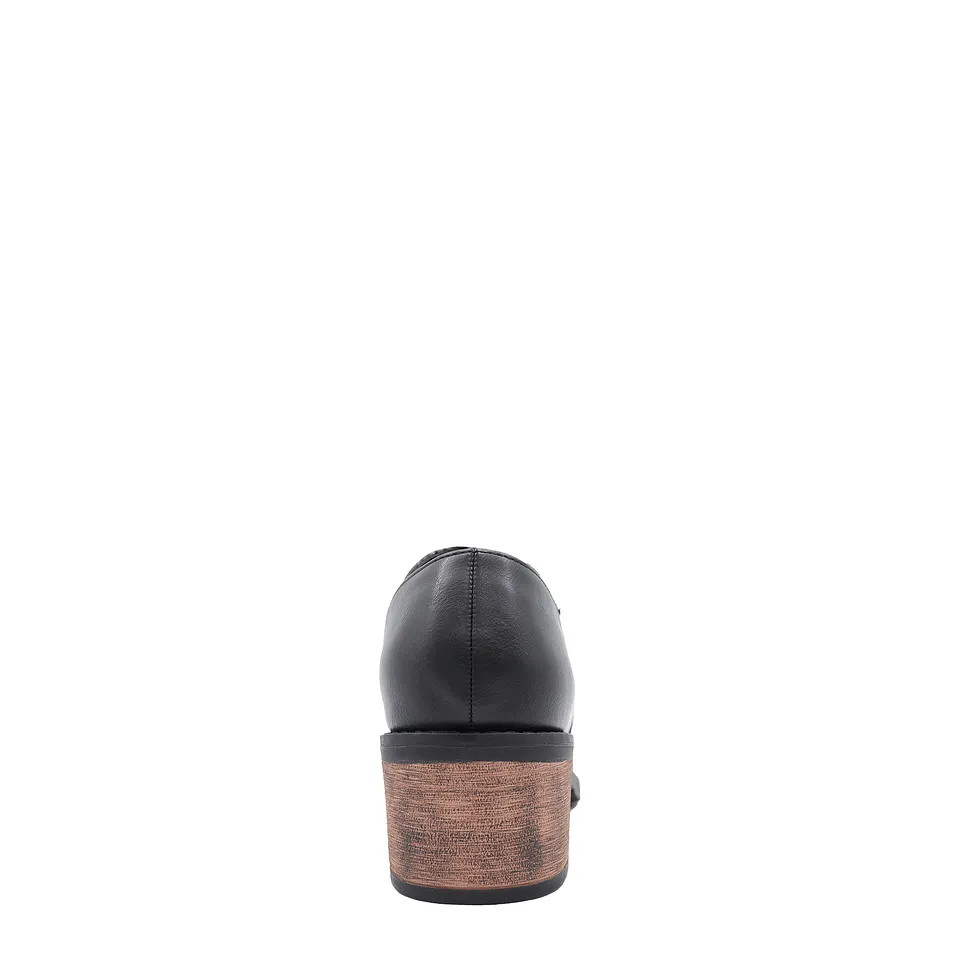 Zapato Mujer Moda Negro Campero 03
